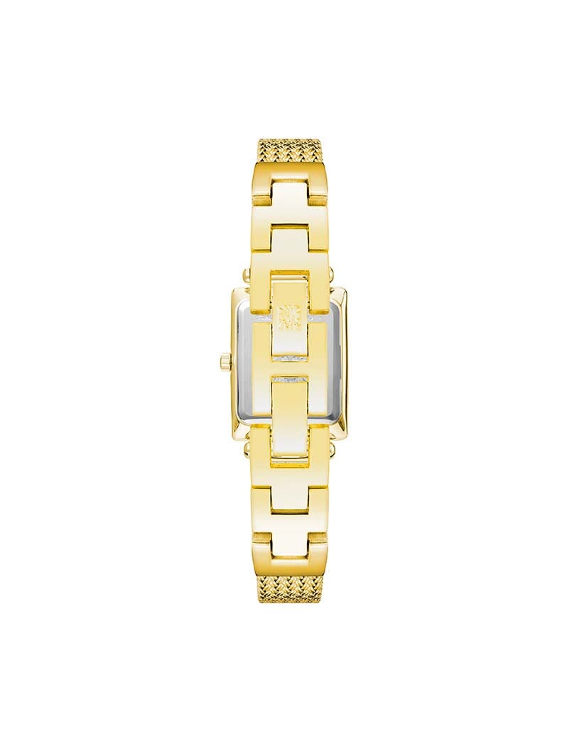 Anne Klein Women's Black Gold-Tone Mesh Bracelet Watch 19mm Ak-2184BKGB |  CoolSprings Galleria